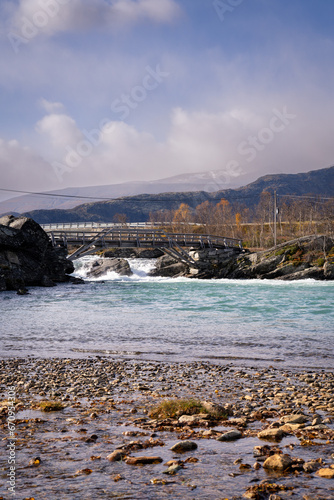 The Sjoa is a river in Innlandet county, Norway photo