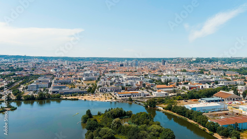 Nancy, France. Panorama of the central part of the city. Summer, Sunny day, Aerial View © nikitamaykov