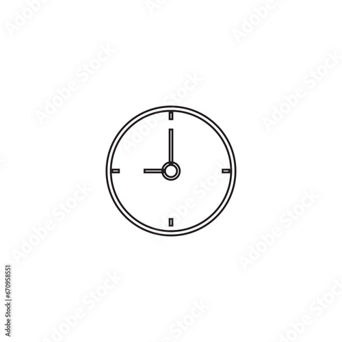 Clock vector. The most important clock vector for the subject for all mankind .icon design