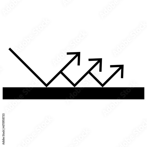 Abrasion resistant icon symbol simple design