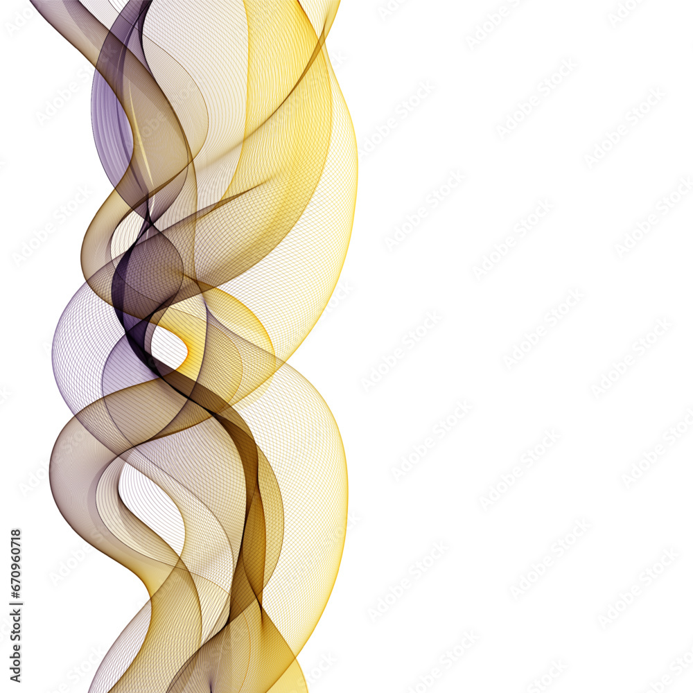 Fototapeta premium Color wave on a black background. Design element. eps 10