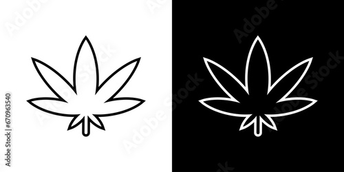 Vector icon medicine cannabis. Marijuana or marihuana simple illustration.