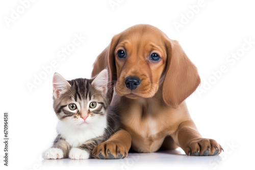 The Playful Dog and Curious Kitten  Unlikely Best Friends