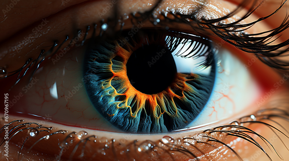 Closeup of human eye.