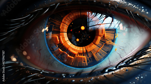 Closeup of human eye.
