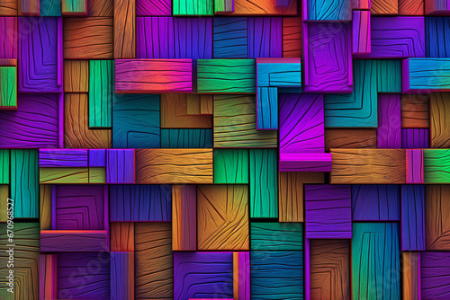 Assorted Colorful Patterns background of squares