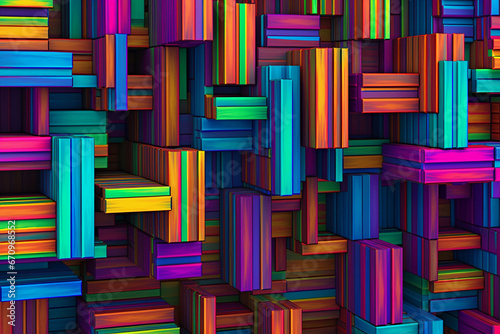 Assorted Colorful Patterns background of squares