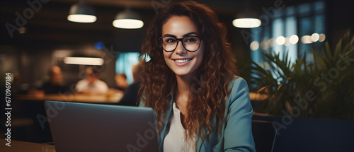 Confident Female Entrepreneur: Happy Smiling Professional Business Women Portrait, Generative AI