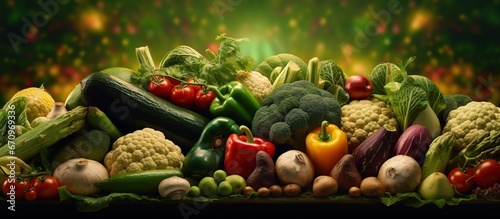 a variety of fresh colorful vegetables