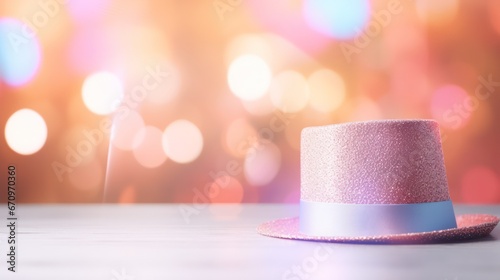 Stage Hat with Bokeh Effect