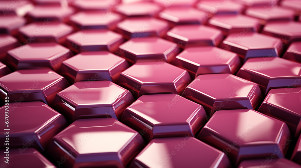 Pink hexagonal background. Pink hexagonal background.