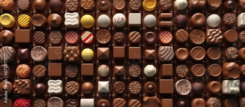 chocolate candy box full background