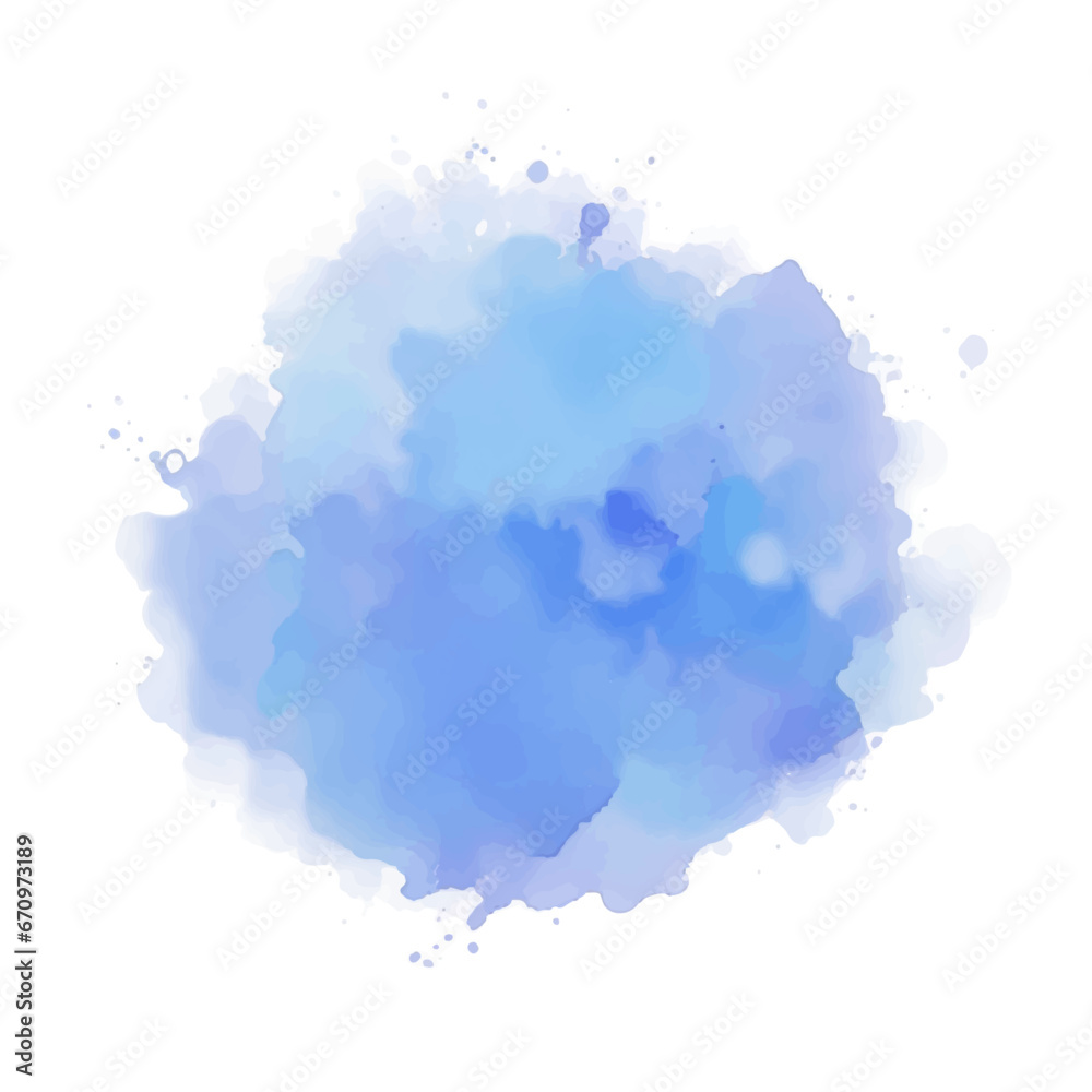 Abstract watercolor background with watercolor splashes