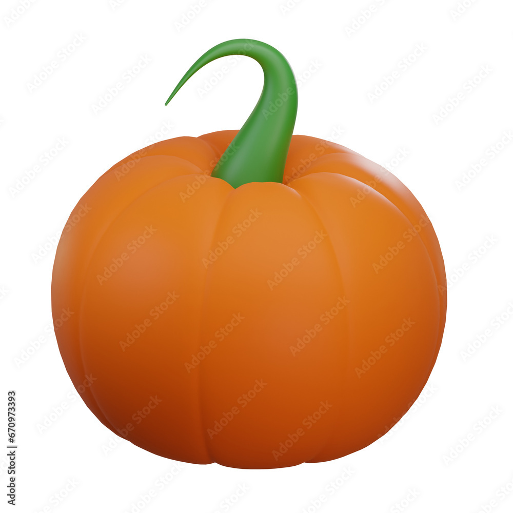 Obraz premium Pumpkin 3D Illustration