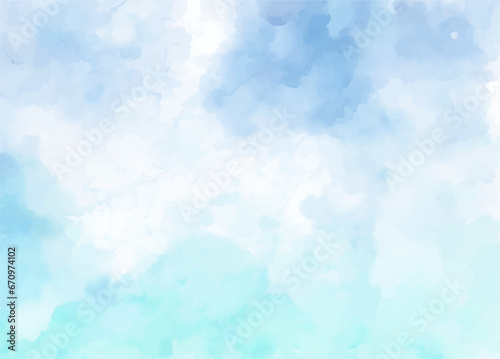 Abstract of blue watercolor background