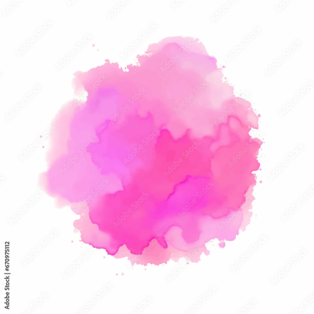 Pink watercolor splashes, watercolor strokes