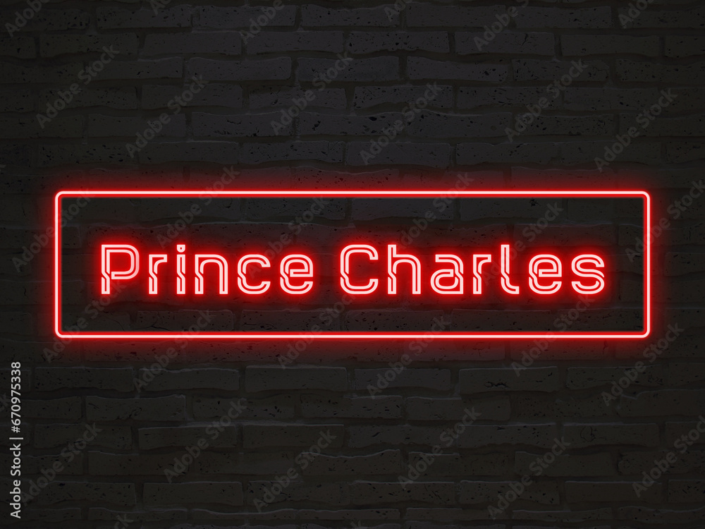 Prince Charles のネオン文字