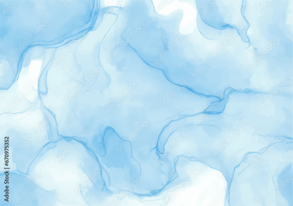 Naklejka premium Blue watercolor background, Abstract blue watercolor background with colors . watercolor scraped grungy background, blue ice texture