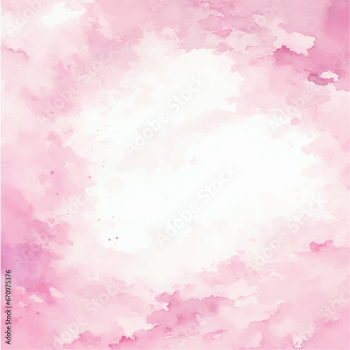 Pink watercolor background, Abstract pink watercolor background. Paint brush paper textured © Atsy