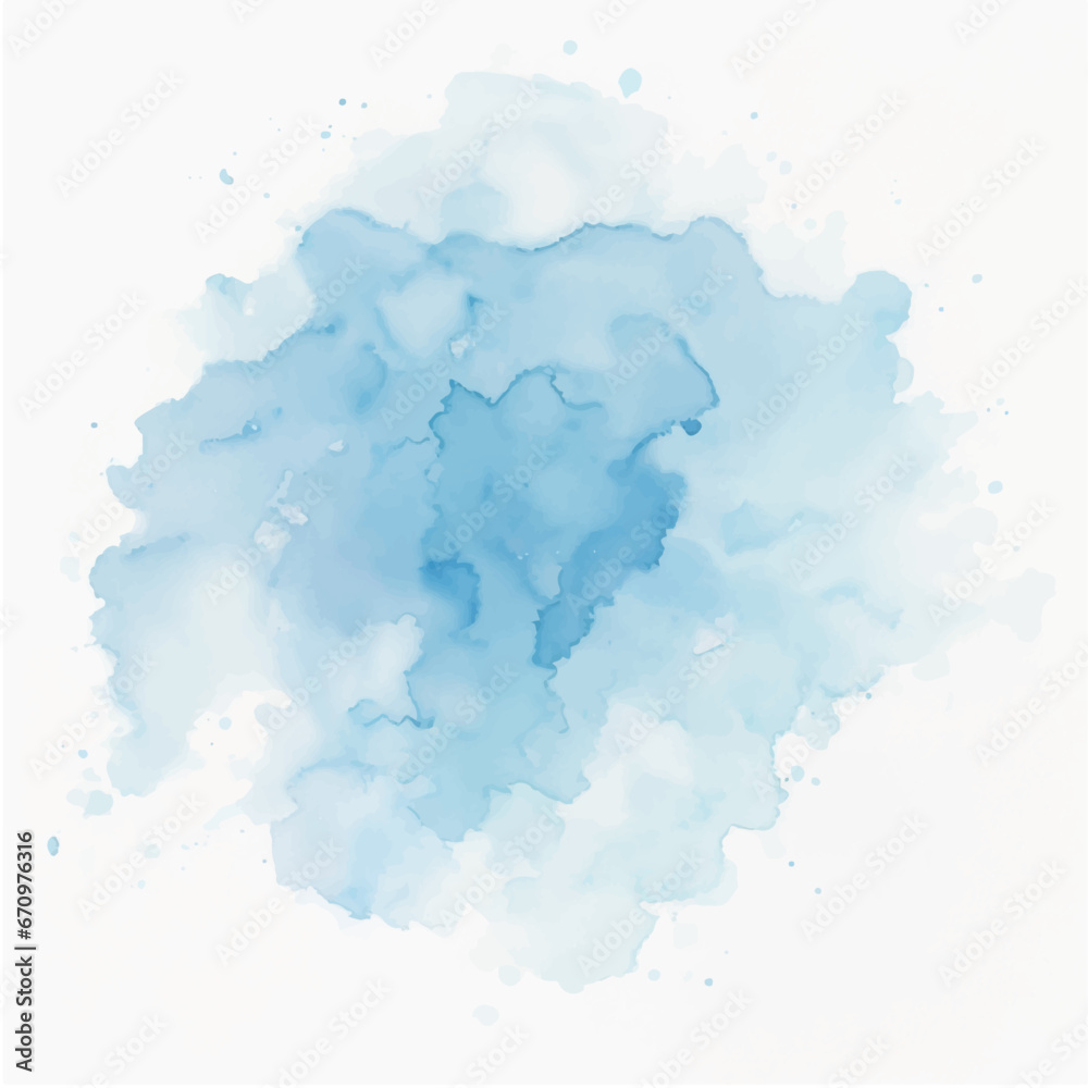 Blue splash of paint watercolor on paper., abstract watercolor background with splashes, blue watercolor background Blue splash of paint watercolor on paper., abstract watercolor background with splashes, blue watercolor background
