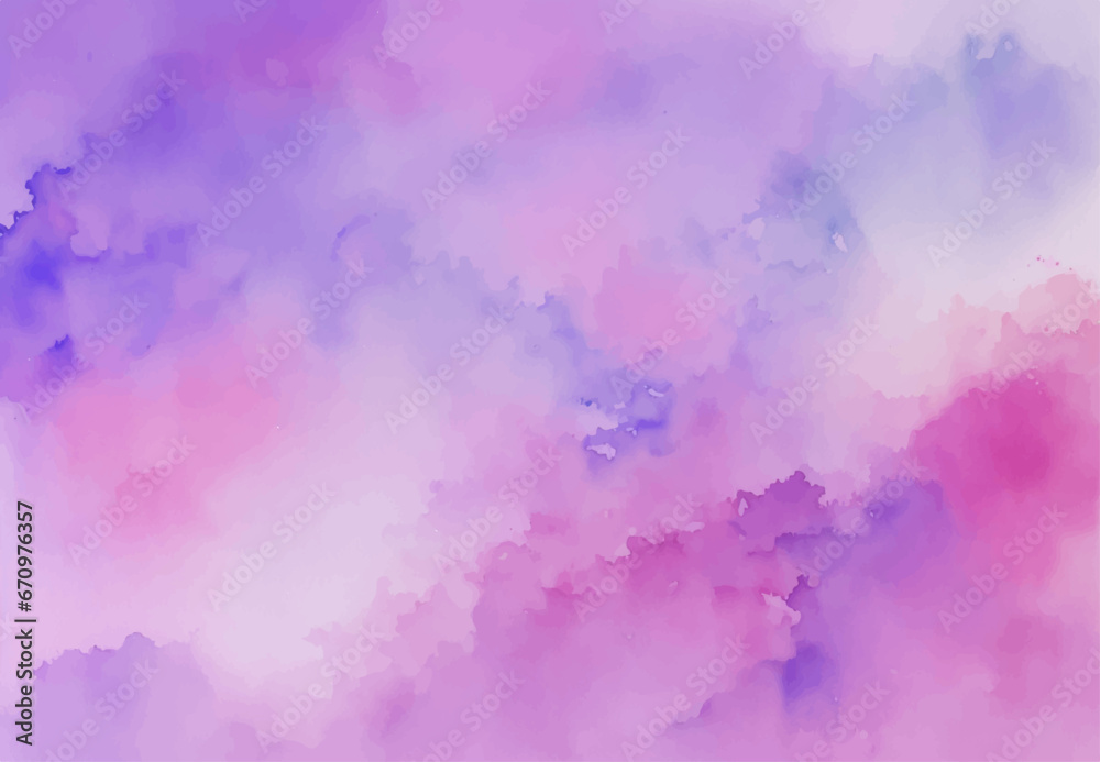 Abstract Pink watercolor background with colors