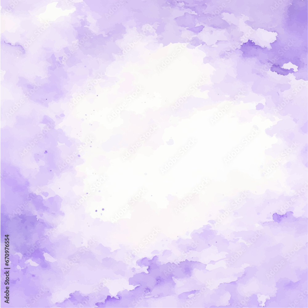Abstract watercolor background with watercolor splashes, Purple watercolor