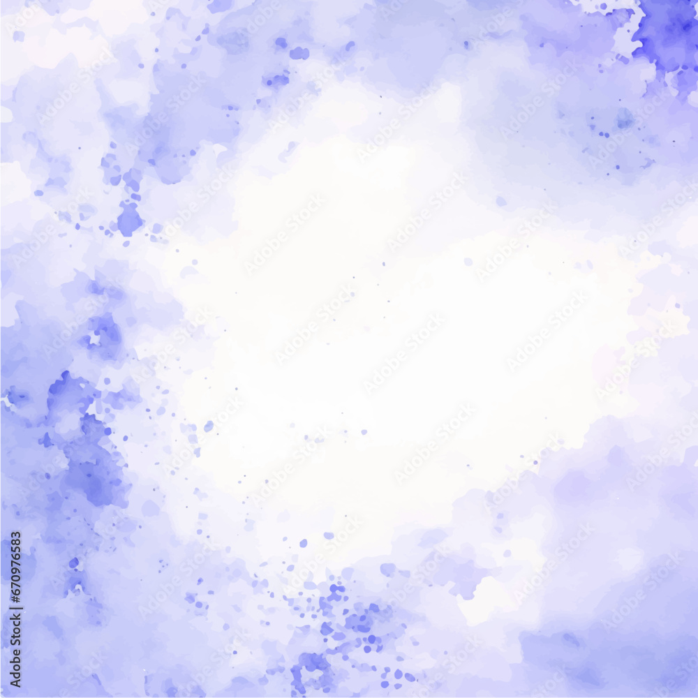 Abstract Blue watercolor background with colors