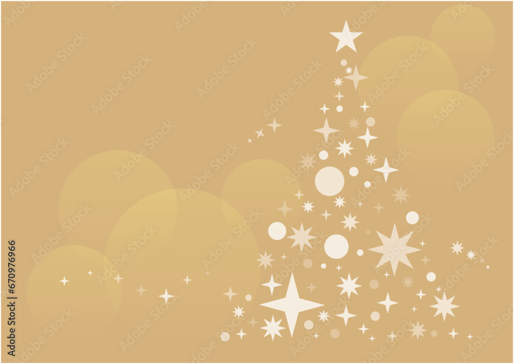 Naklejka premium キラキラした光で構成されたクリスマスツリー