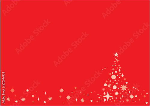 キラキラした光で構成されたクリスマスツリー