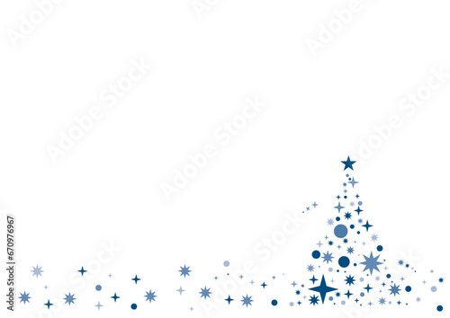 キラキラした光で構成されたクリスマスツリー