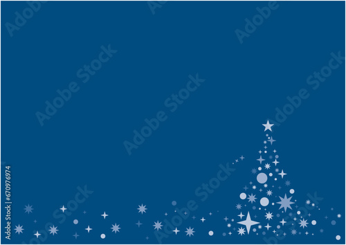 キラキラした光で構成されたクリスマスツリー