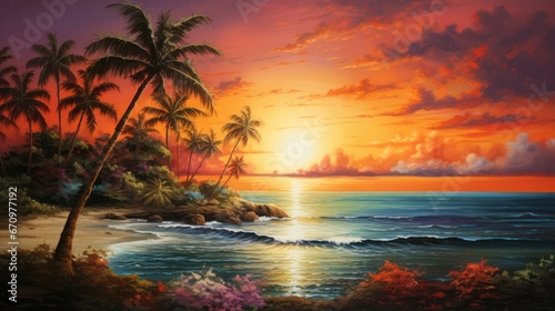 Oceanview in Sunset © Left