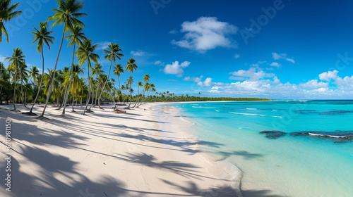 Dominicana beach and sea landscape.