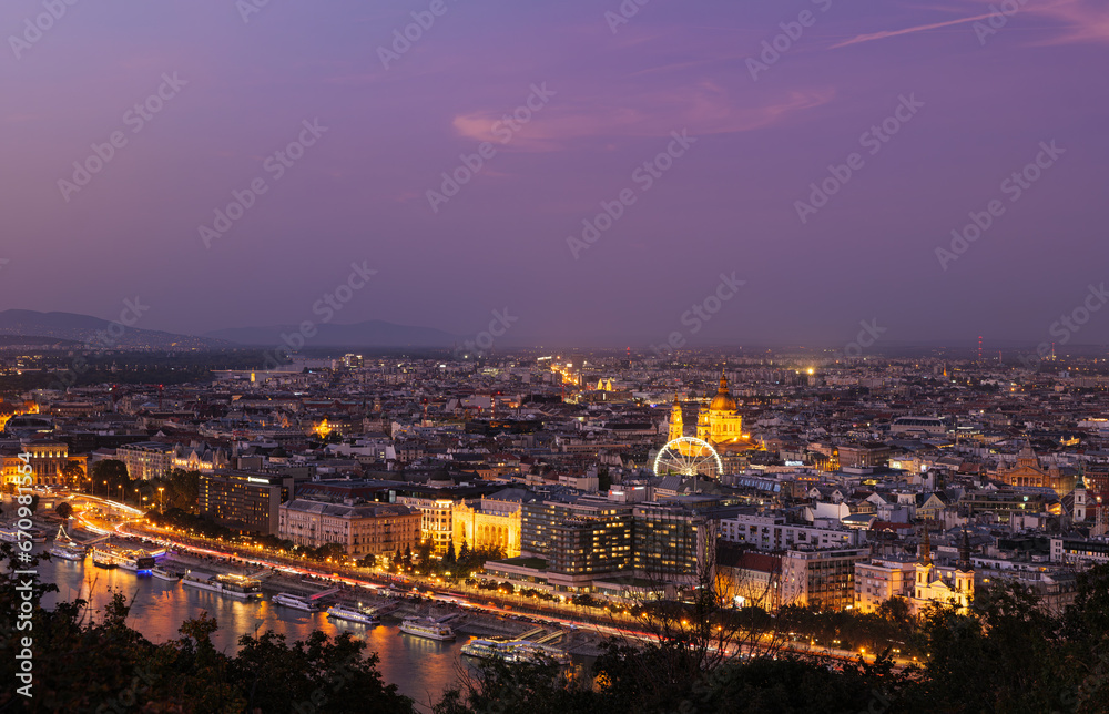 Hungary Budapest 10.29.2023River Danube and city of Budapest Hungary Budapest 10.29.2023River Danube and city of Budapest