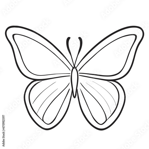 butterfly on white background © donwi