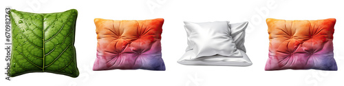 Sofa cushion  Hyperrealistic Highly Detailed Isolated On Transparent Background Png File photo