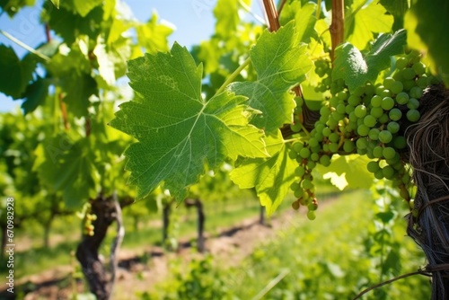 Wallpaper Mural close up of organic grapevines in vineyard Torontodigital.ca