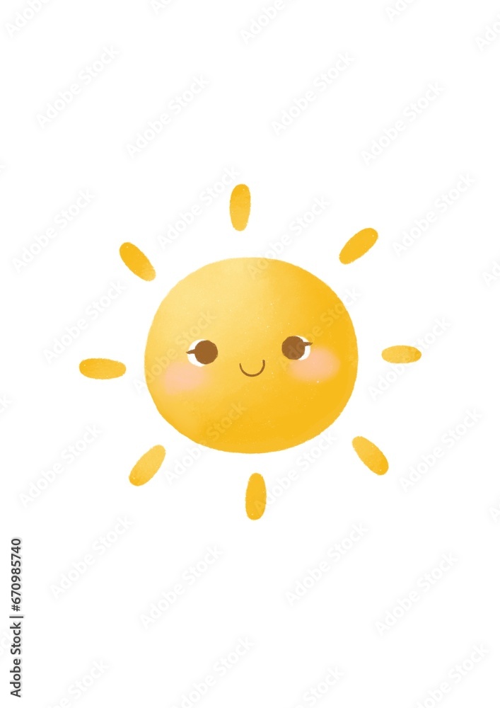 This can use for a weather chart. This is a sunny icon. This can use for a weather chart. This is a sunny icon.