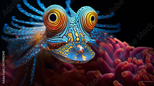 Vibrant marine showcase  Captivating close-ups capturing the essence of sea life