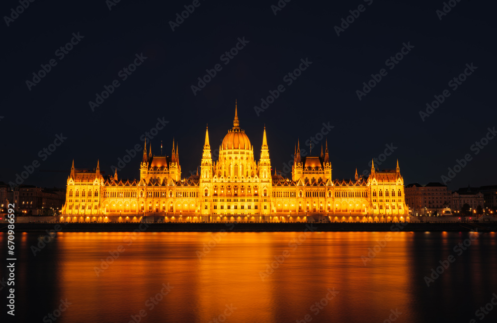 Parliament in Budapest, night photography