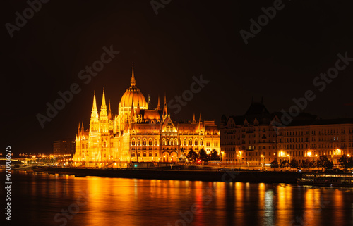 Parliament in Budapest, night photography