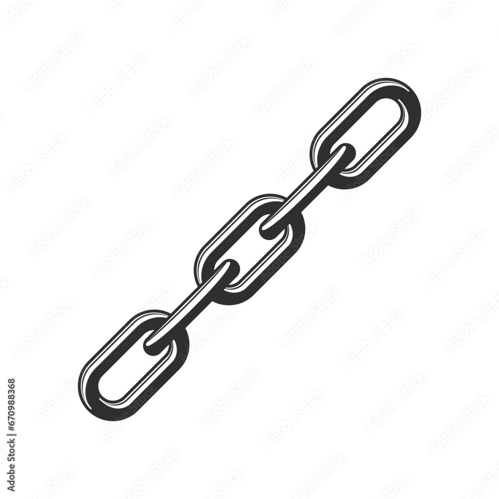 Chain Icon in trendy flat style. Vector EPS 10 Chain Icon in trendy flat style. Vector EPS 10