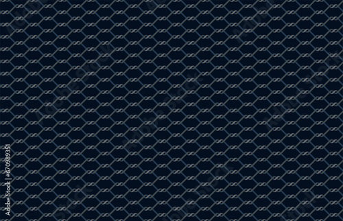 Abstract geometric seamless pattern with 3D helix design in blue n gray on dark blue background.Vector illustration.For masculine shirt lady dress textile cover wallpaper all over print