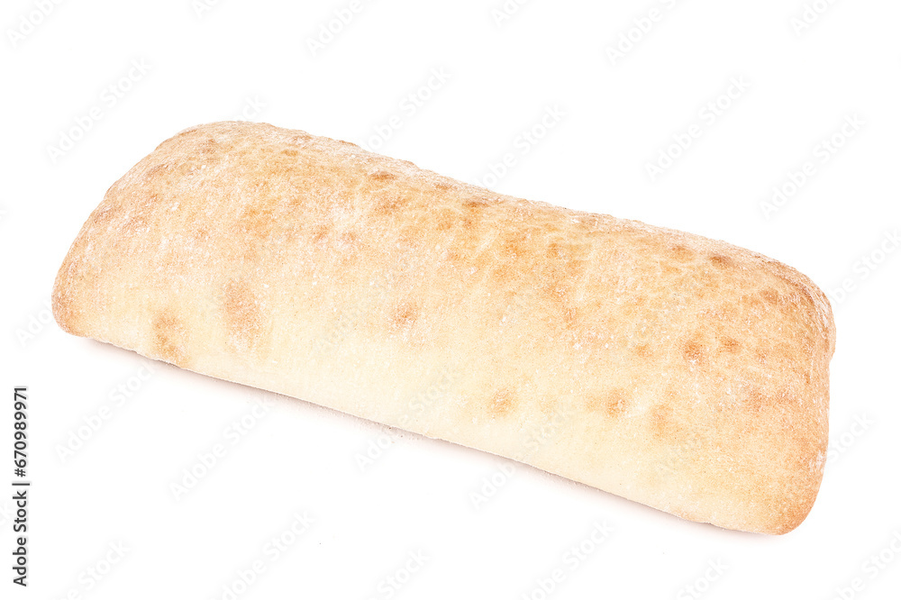 Ciabatta isolated on a white background Ciabatta isolated on a white background