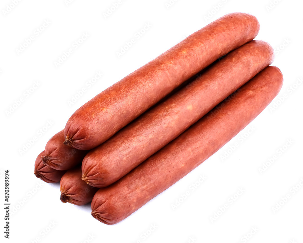 Sausage isolated on the white background. Sausage isolated on the white background.