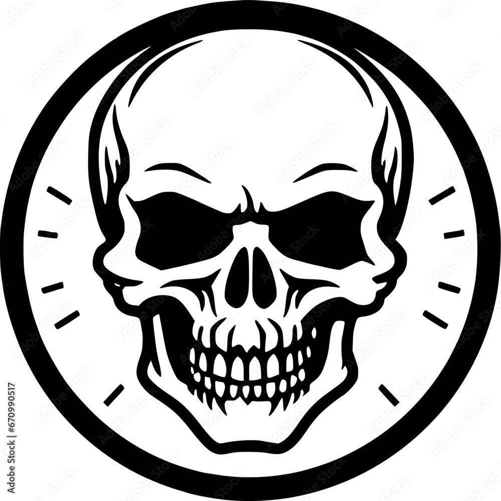 Fototapeta premium Skull - High Quality Vector Logo - Vector illustration ideal for T-shirt graphic