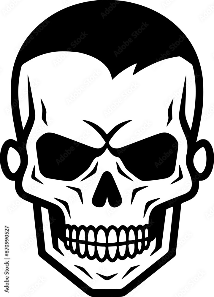 Fototapeta premium Skull - High Quality Vector Logo - Vector illustration ideal for T-shirt graphic