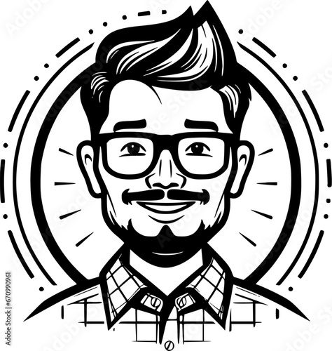 Teacher - High Quality Vector Logo - Vector illustration ideal for T-shirt graphic