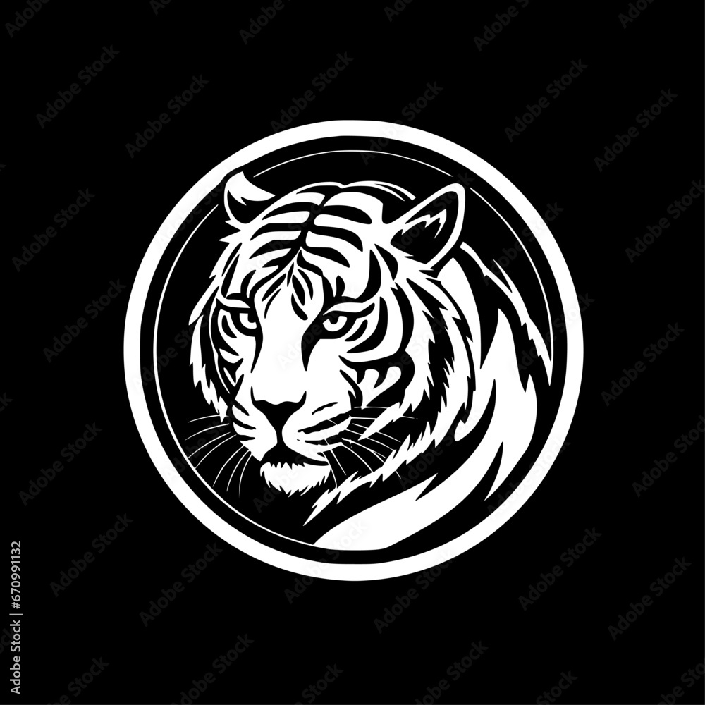 Tiger - High Quality Vector Logo - Vector illustration ideal for T-shirt graphic