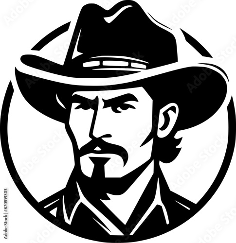 Western - High Quality Vector Logo - Vector illustration ideal for T-shirt graphic